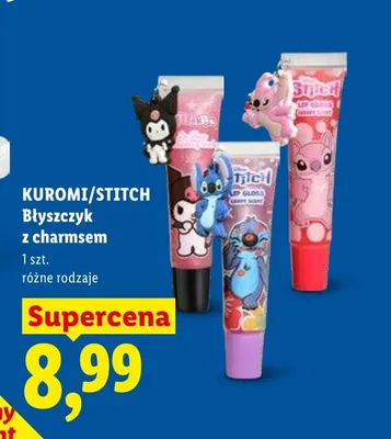 Błyszczyk z charmsem Stitch promocja w Lidl