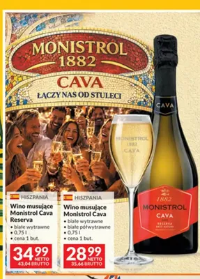 Wino musujące Monistrol Cava Reserva promocja w Makro
