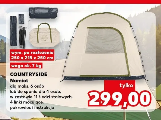 Namiot Countryside dla maks. 6 osób promocja w Kaufland