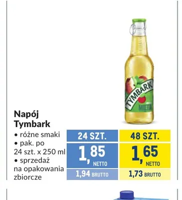 Napój Tymbark promocja w Makro