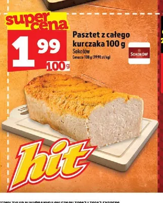 Pasztet z całego kurczaka Sokołów promocja w TOPAZ