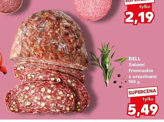 Salami francuskie z orzechami Bell promocja w Kaufland