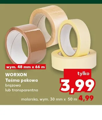 Taśma malarska WORXON 30mmx50 m promocja w Kaufland