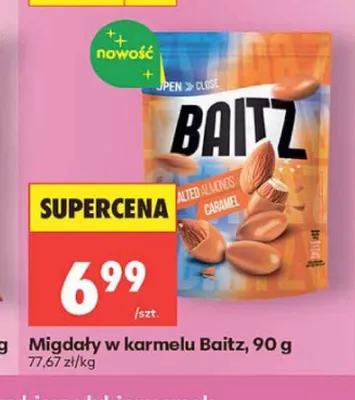 Migdały w karmelu Baitz promocja w Biedronka