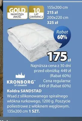 Kołdra Sandstad 135x200 cm Kronborg promocja w Jysk
