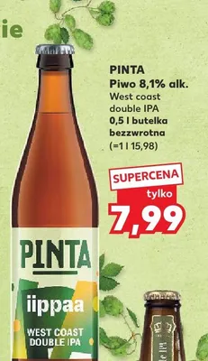 Piwo West Coast Double IPA Pinta ippaa promocja w Kaufland