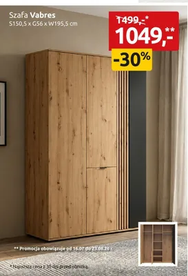 Szafa Vabres promocja w Black Red White