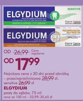 Pasty do zębów Sensitive, Enamel promocja w Super-Pharm