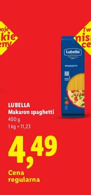 Makaron spaghetti Lubella promocja w Lidl