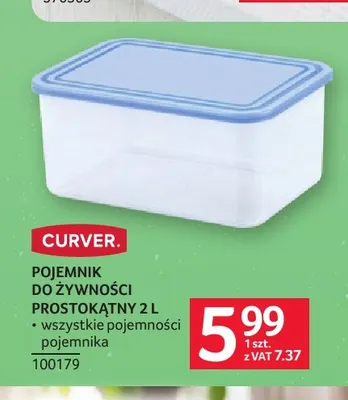 Pojemnik do żywności prostokątny 2 l Curver promocja w Selgros
