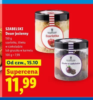Deser jesienny Szarlotka Szabelski promocja w Lidl