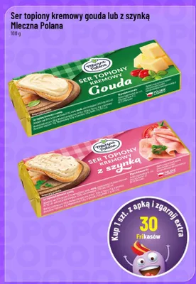 Ser topiony kremowy gouda lub z szynką promocja w POLOmarket