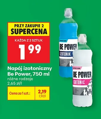 Napój izotoniczny Be Power Isotonic promocja w Biedronka