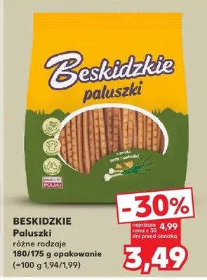 Paluszki różne rodzaje promocja w Kaufland