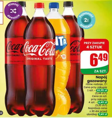 Napój gazowany Coca-Cola Original Taste promocja w Dino
