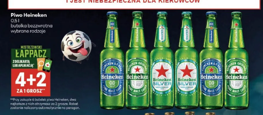 Piwo Heineken Silver promocja w Delikatesy Centrum