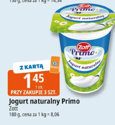 Jogurt naturalny Primo promocja w Leclerc