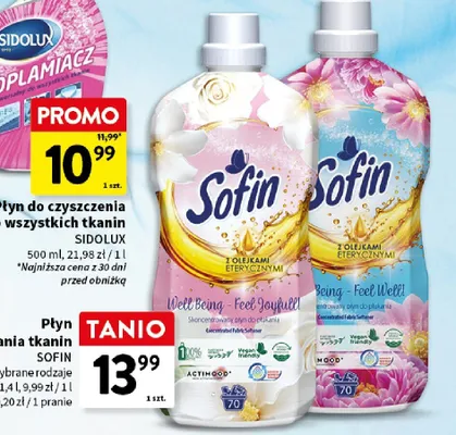 Płyn do płukania tkanin wybrane rodzaje promocja w Intermarche