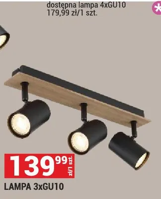 Lampa 3xGU10 promocja w Merkury Market