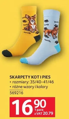 Skarpety Kot i Pies promocja w Selgros