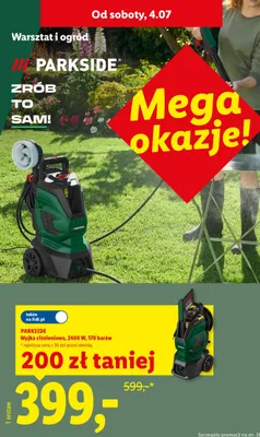 Myjka ciśnieniowa Parkside promocja w Lidl
