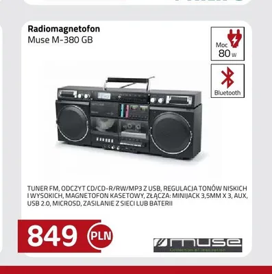 Radiomagnetofon Muse M-380 GB promocja w kakto.pl