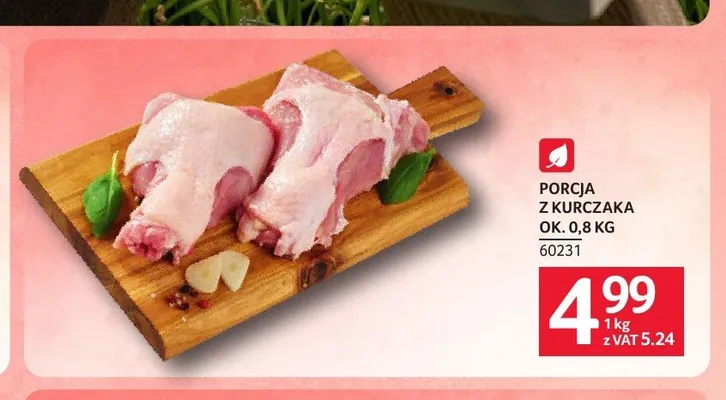 Porcja z kurczaka promocja w Selgros