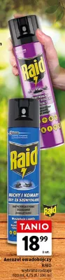 Aerozol owadobójczy raid wybrane rodzaje promocja w Intermarche