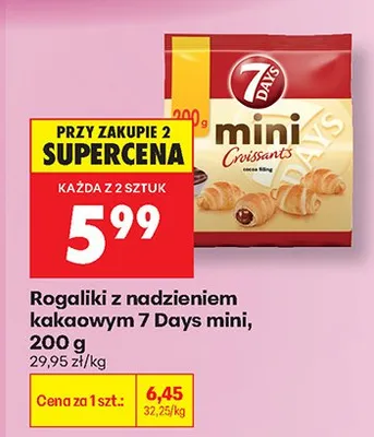 Rogaliki z nadzieniem kakaowym mini promocja w Biedronka