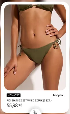 Figi bikini bonprix w zestawie 2 sztuk promocja w bonprix