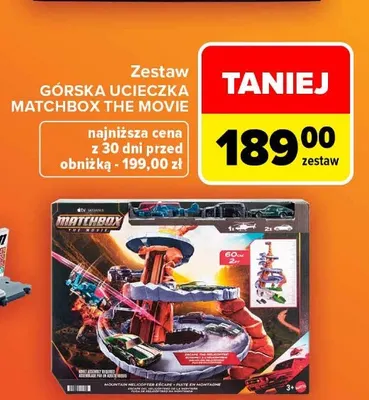 Zestaw Górska Ucieczka Matchbox The Movie promocja w Carrefour