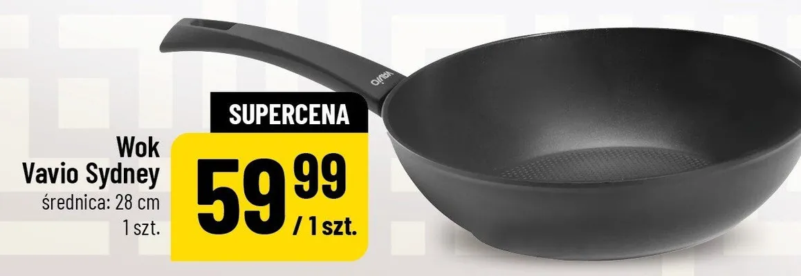 Wok Vavio Sydney średnica: 28cm promocja w POLOmarket