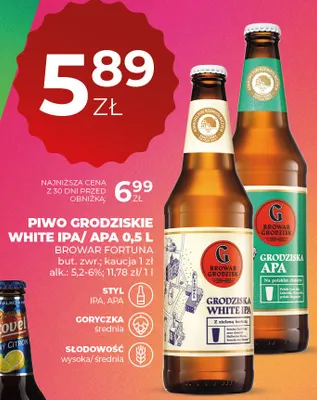 Piwo grodziskie white ipa promocja w Duży Ben