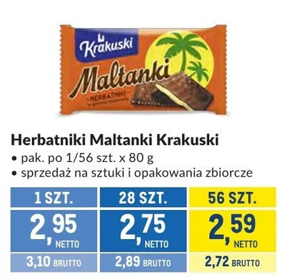 Herbatniki Maltanki Krakuski promocja w Makro