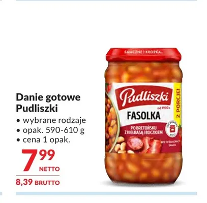 Danie gotowe Pudliszki promocja w Makro
