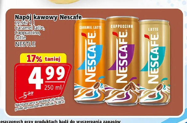 Napój kawowy Nescafe Cappuccino promocja w Prim Market