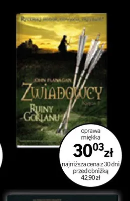 Książka Zwiadowcy Ruiny Gorlanu oprawa miękka promocja w Empik