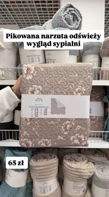 Pikowana narzuta 220x240 cm promocja w Pepco