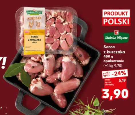 Serca z kurczaka promocja w Kaufland