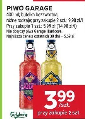Piwo Garage promocja w Stokrotka