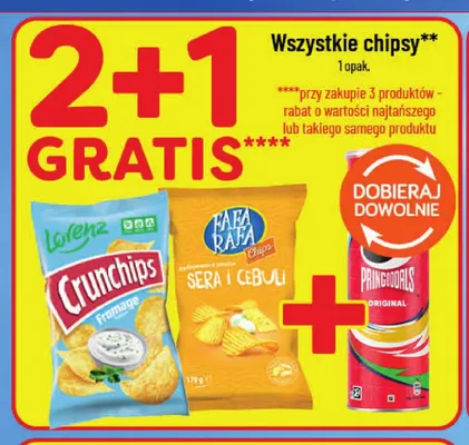 Wszystkie chipsy promocja w POLOmarket