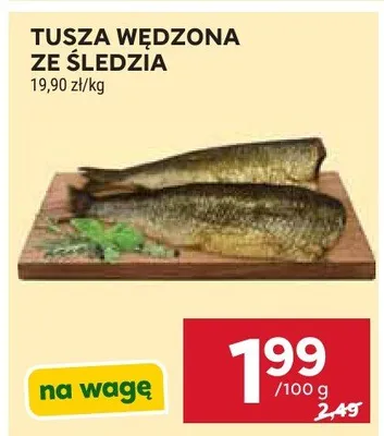 Tusza wędzona ze śledzia promocja w Stokrotka