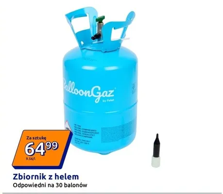 Zbiornik z helem odpowiedni na 30 balonów promocja w Action
