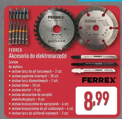 Akcesoria do elektronarzędzi Ferrex zestaw do wyboru promocja w Aldi