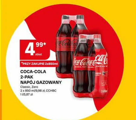 Napój gazowany Coca-Cola Zero 2-pak promocja w Chorten