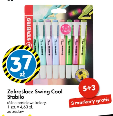Zakreślacz Stabilo Swing Cool 8-pak promocja w Tedi