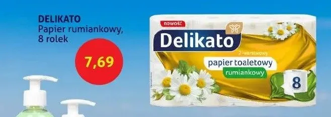 Papier toaletowy rumiankowy Delikato promocja w Blue Stop