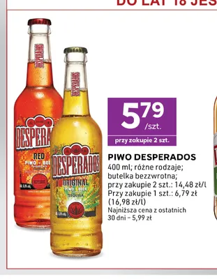 Piwo Desperados Original promocja w Stokrotka