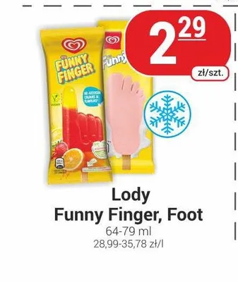 Lody Funny Foot promocja w Delikatesy Sezam