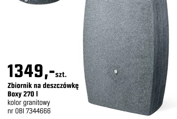 Zbiornik na deszcz Boxy 270l promocja w OBI
